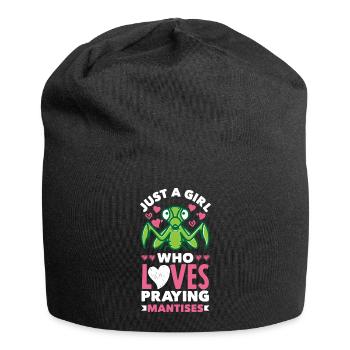 Insect Bug Collector Just A Girl Who Loves - Jersey Beanie - black - Front