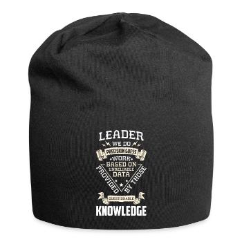 Arbeit Beruf Abteilungsleiter Angestellter - Jersey-Beanie - Schwarz - Vorne