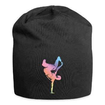 Breakdance Silhouette - Jersey Beanie - black - Front