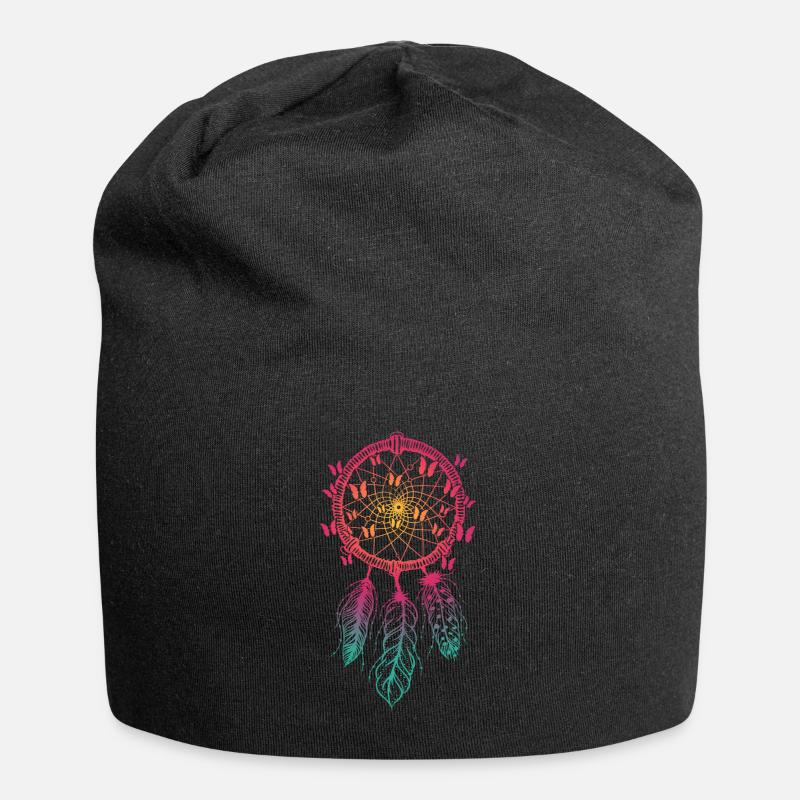 Traumfänger - Jersey-Beanie - Schwarz