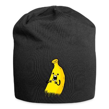 Flippige banane - Jersey-Beanie - Schwarz - Vorne