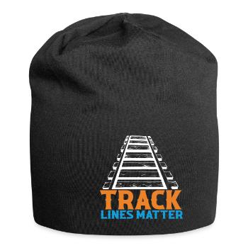 Lokführer Bahn Design I Model Eisenbahn - Jersey-Beanie - Schwarz - Vorne