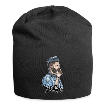 Rieser Grantler // Illustration - Jersey-Beanie - Schwarz - Vorne