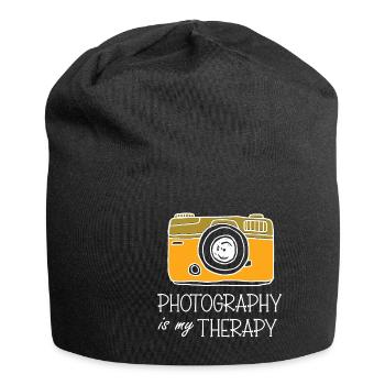 Fotografen Spruch Hobby Fotograf - Jersey-Beanie - Schwarz - Vorne