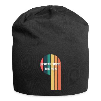 Vintage 70's - Jersey Beanie - black - Front