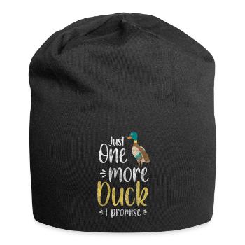Duck Quack Flying Duck - Jersey Beanie - black - Front