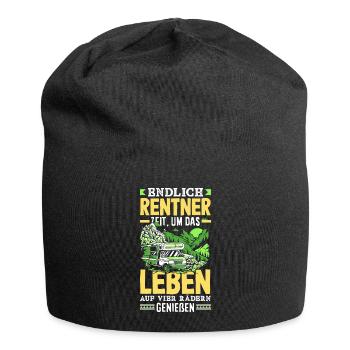 Endlich Rentner Zeit das Leben auf vier Rädern zu - Jersey-Beanie - Schwarz - Vorne
