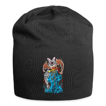 Fledermaus Gothic Halloween - Jersey-Beanie - Schwarz - Vorne