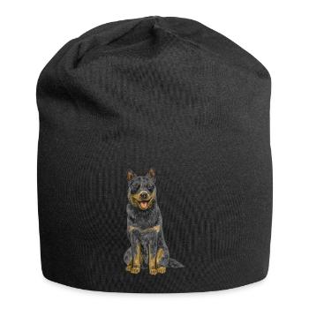 Australian Cattle Dog Red Blue Heeler - Jersey Beanie - black - Front