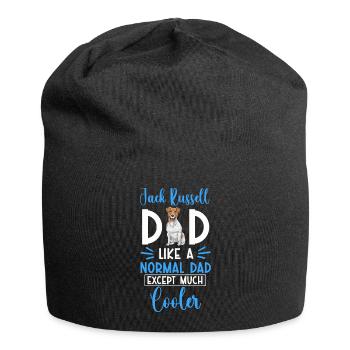 Jack Russell Terrier - Jersey-Beanie - Schwarz - Vorne