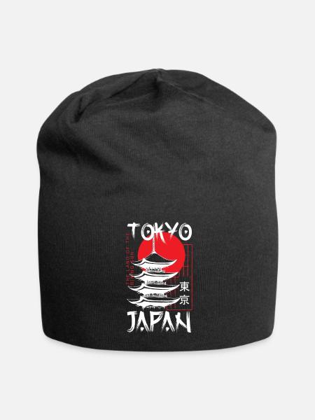 Tokyo Kanto Abenteuer Kyoto - Jersey-Beanie - Schwarz