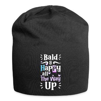 Coupe de cheveux sans poils à tête chauve - Bonnet en jersey - noir - Devant