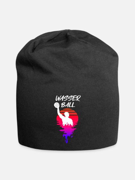 Wasserball Spieler Sunset - Jersey-Beanie - Schwarz