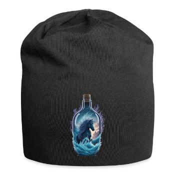 Bouteille de cheval - Bonnet en jersey - noir - Devant