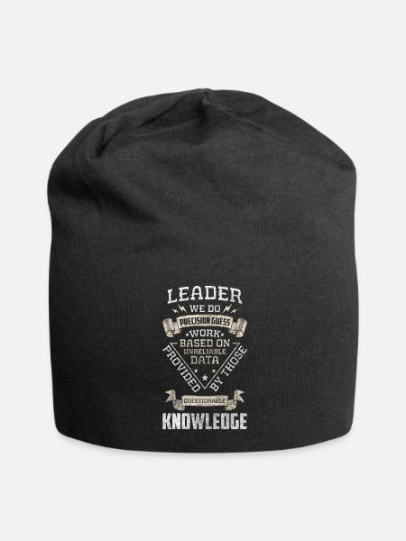 ansatt leder kontorhumor - Jersey-beanie - svart
