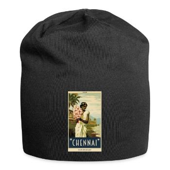 Affiche Vintage classique de Chennai - Bonnet en jersey - noir - Devant