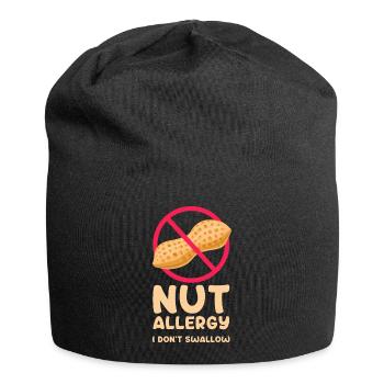 Allergie aux noix que je n’avale pas - Bonnet en jersey - noir - Devant