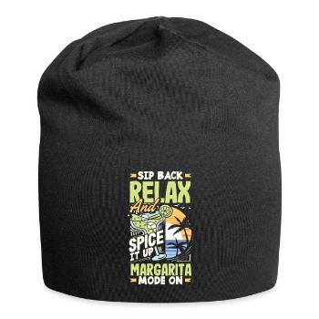 Sip Back Relax and Spice It Up Margarita Mode On - Jersey-Beanie - Schwarz - Vorne