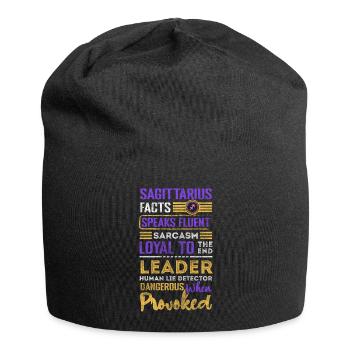 Schütze November Astrologie Konstellation - Jersey-Beanie - Schwarz - Vorne