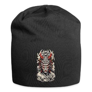Japonais Oni Démon Vintage Streetwear Design - Bonnet en jersey - noir - Devant
