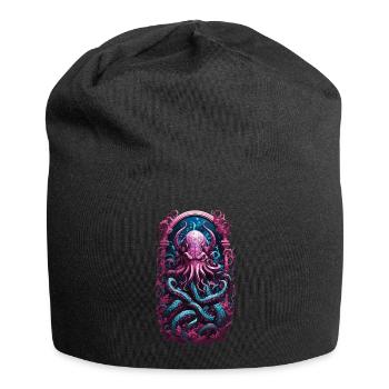 Gloomy Kraken Goth Pastel Streetwear - Jersey Beanie - black - Front