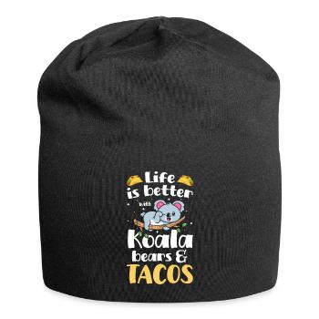 Eucalyptus Animal Welfare Forest - Jersey Beanie - black - Front