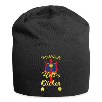 Pickleball Küche Albtraum - Jersey-Beanie - Schwarz - Vorne