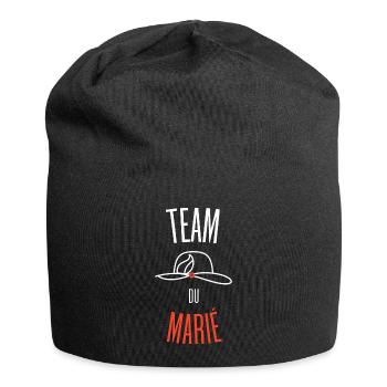 Team du Marié - Bonnet en jersey - noir - Devant