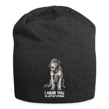 Irish Wolfhound - Jersey Beanie - charcoal grey - Front