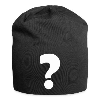 fragezeichen 1 - Jersey-Beanie - Schwarz - Vorne