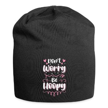 Créoles Hoop Trend Femme - Bonnet en jersey - noir - Devant