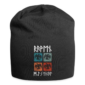 Mythologie Nebelkrähe Begleiter - Jersey-Beanie - Schwarz - Vorne