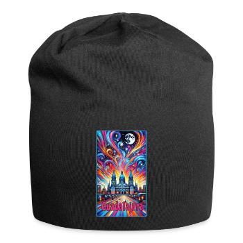 Guadalajara Mexico colorful design - Jersey Beanie - black - Front