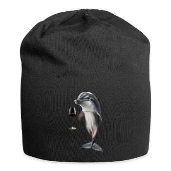 Delfin Wein - Jersey-Beanie - Schwarz - Vorne