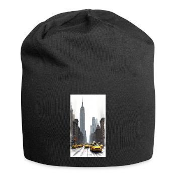 New York - Jersey-Beanie - Schwarz - Vorne