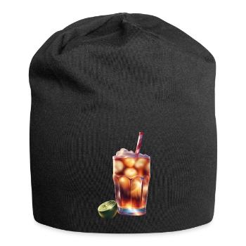 Ein Glas kaltes Sodagetränk - Jersey-Beanie - Schwarz - Vorne