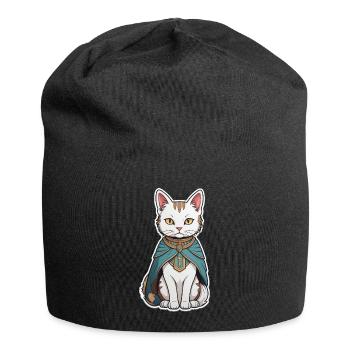 Sorcier du chat - Bonnet en jersey - noir - Devant