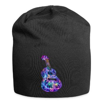 Ukulele - Jersey-Beanie - Schwarz - Vorne