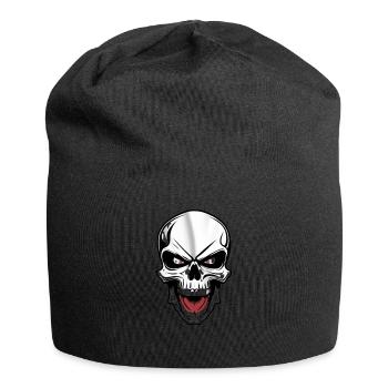 Rockmusik Totenkopf - Jersey-Beanie - Schwarz - Vorne