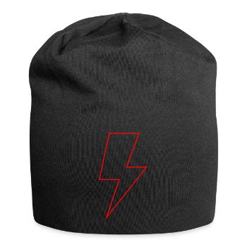 The Red Bolt - Standard - Jersey Beanie - black - Front