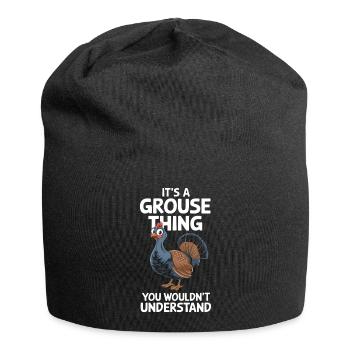 Auerhahn - Jersey-Beanie - Schwarz - Vorne