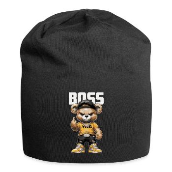BAAS Bear - Streetwear Teddy Beer Design - Bonnet en jersey - noir - Devant