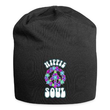 Âme hippie - Bonnet en jersey - noir - Devant