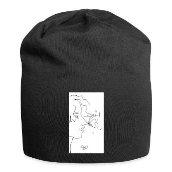 Kiss Butterfly - Jersey Beanie - black - Front