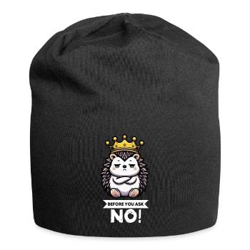 Before You Ask Igel Igelliebhaber Igelfan Stachel - Jersey-Beanie - Schwarz - Vorne