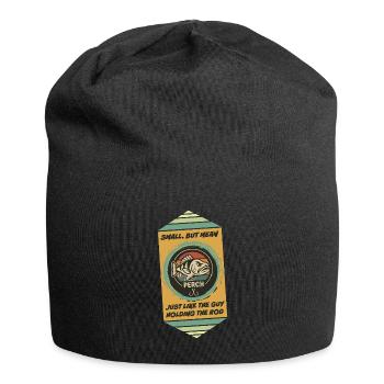 Klein, aber temperamentvoll: Angler - Jersey-Beanie - Schwarz - Vorne