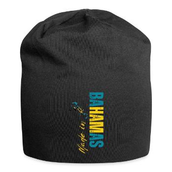 Made in Bahamas, born in Bahamas - Jersey Beanie - black - Front