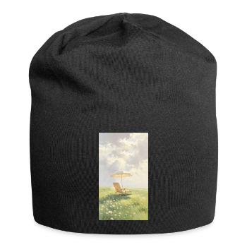 Lumière douce du soleil - Bonnet en jersey - noir - Devant
