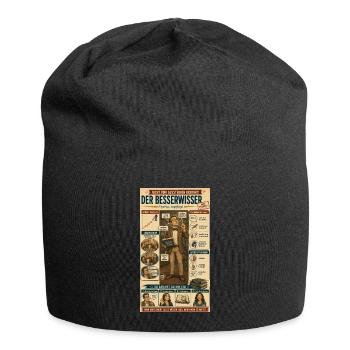 Der Besserwisser – ungefragt kompetent - Jersey-Beanie - Schwarz - Vorne