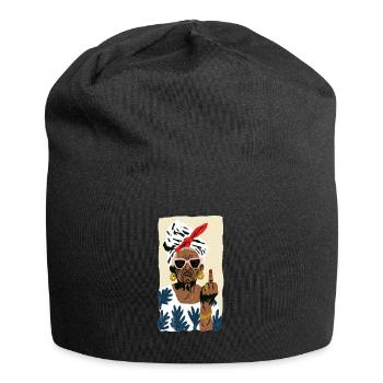 Style Grand-mère Espiègle - Bonnet en jersey - noir - Devant